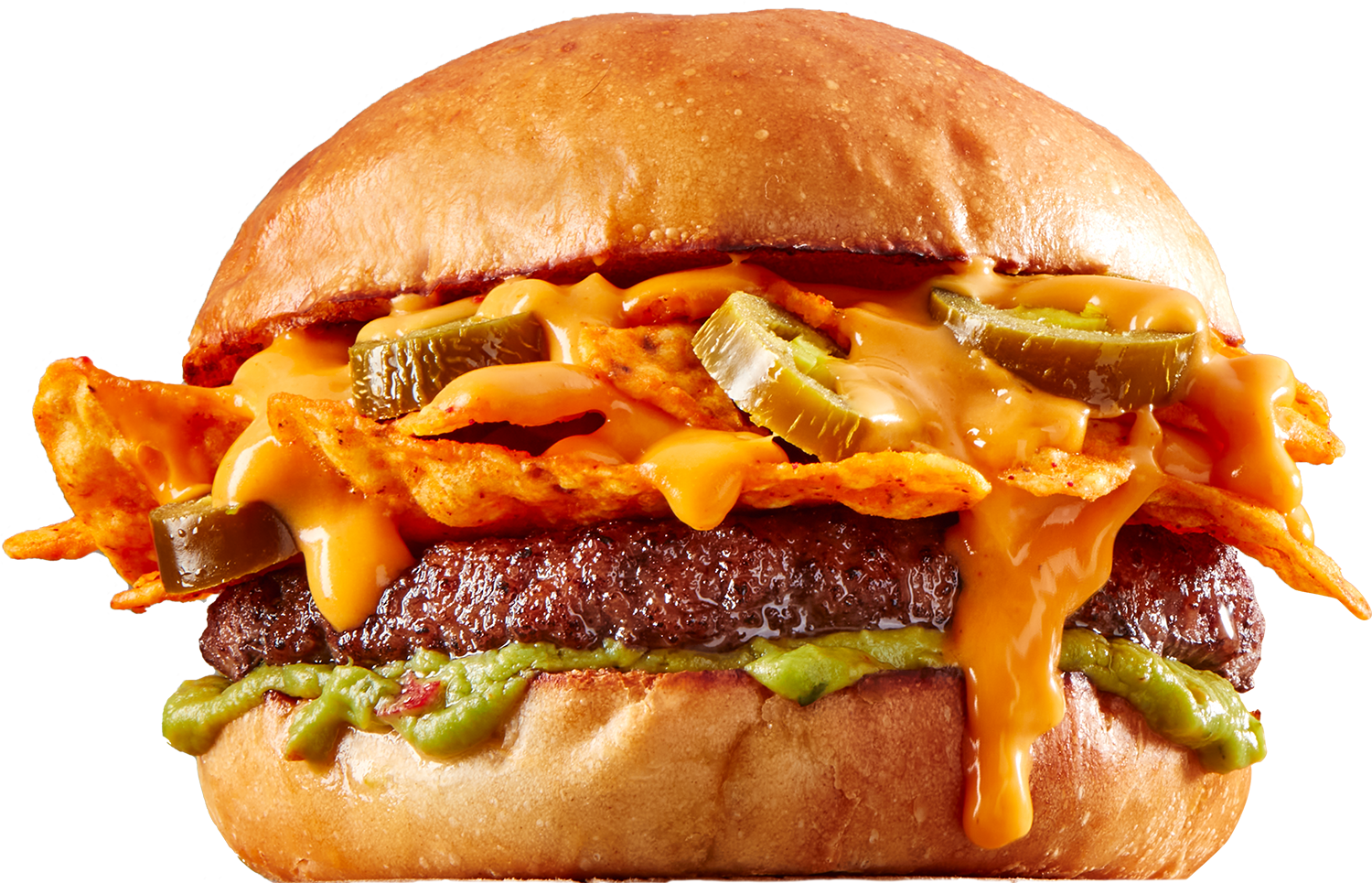 Limited time offer Queso Crunch Dripped Burger